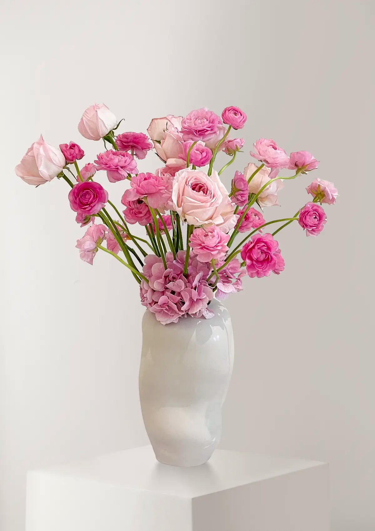 Pink Bubblegum Flower Vase